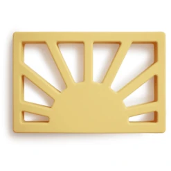 Mushie Bijtring Zon, Gedempt Yellow -MiniMoois mushie bijtring zon gedempt yellow a399274 4