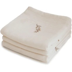 Mushie Musslintowels 3-pack Flower -MiniMoois mushie musslintowels 3 pack flower a401246 3
