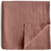 Mushie Omslagdoek Muslin Cedar 120 X120 Cm -MiniMoois mushie omslagdoek muslin cedar 120 x120 cm a401182