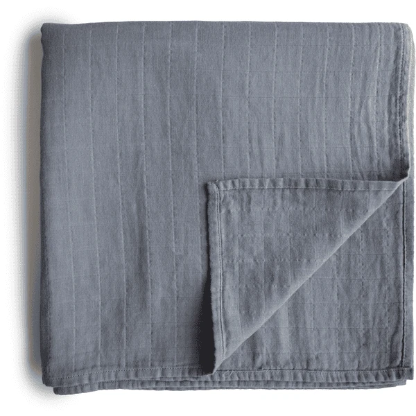 Mushie Wikkeldoek Mousseline Grijs 120 X120 Cm 3 Mushie Wikkeldoek Mousseline Grijs 120 X120 Cm