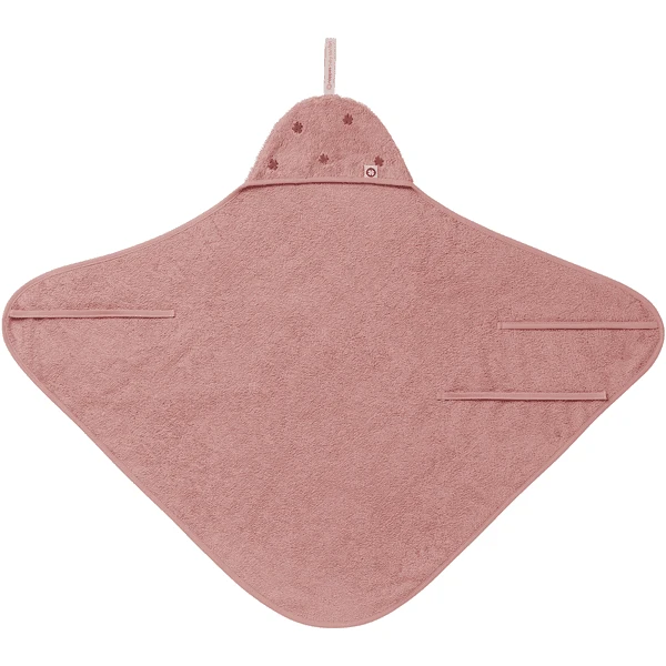 Noppies Badhanddoek Met Capuchon Clover Badstof Misty Rose 6 Noppies Badhanddoek Met Capuchon Clover Badstof Misty Rose - Afbeelding 4