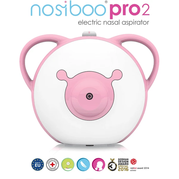 Nosiboo ® Elektrische Neusafzuiger Pro2, Roze 5 Nosiboo ® Elektrische Neusafzuiger Pro2, Roze - Afbeelding 3