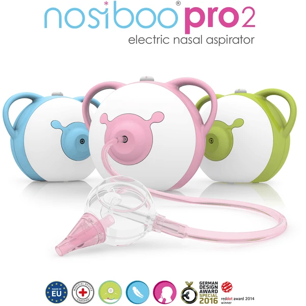 Nosiboo ® Elektrische Neusafzuiger Pro2, Roze 6 Nosiboo ® Elektrische Neusafzuiger Pro2, Roze - Afbeelding 4