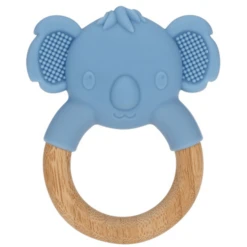 Nuby Nûby Bijtring Van Beukenhout En Silicone Vanaf 3 Maanden, Koala