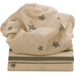 Odenwälder Gaasluiers 3-pak Diep Forest 80 X 80 Cm -MiniMoois odenwaelder gaasluiers 3 pak diep forest 80 x 80 cm a415534 1