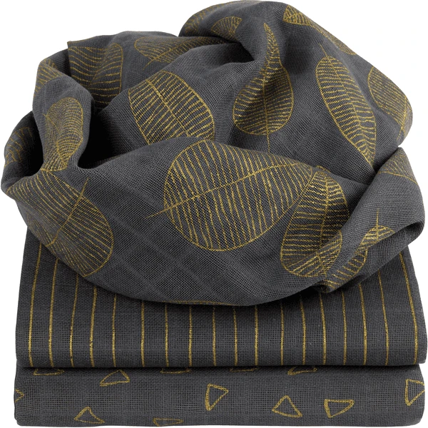 Odenwälder Luiers "gold" 3-pack Grafiet 4 Odenwälder Luiers "gold" 3-pack Grafiet - Afbeelding 2