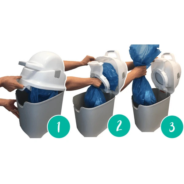 OdoCare ONE Luieremmer Zilver 5 OdoCare ONE Luieremmer Zilver - Afbeelding 3