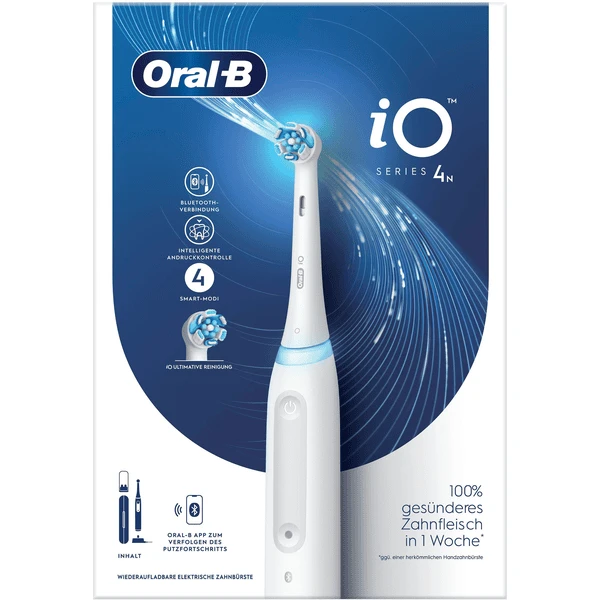 Oral B Oral-B Elektrische Tandenborstel, IO Series 4 Met Reisetui Heel White 6 Oral B Oral-B Elektrische Tandenborstel, IO Series 4 Met Reisetui Heel White - Afbeelding 4