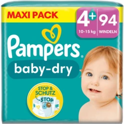 Pampers® Pampers Baby-Dry Luiers, Maat 4+, 10-15kg, Maxi Pack (1 X 94 Luiers) -MiniMoois pampers baby dry luiers maat 4 10 15kg maxi pack 1 x 94 luiers a413085 2