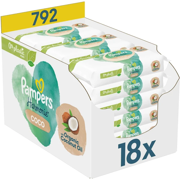 Pampers® Pampers Natte Doekjes Harmony Coco, 792 Doekjes (18 X 44 Stuks) 3 Pampers® Pampers Natte Doekjes Harmony Coco, 792 Doekjes (18 X 44 Stuks)