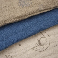 Pippi Mousseline Doeken Set Van 6 China Blauw -MiniMoois pippi mousseline doeken set van 6 china blauw a389405 2