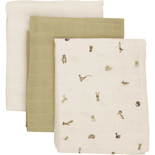Pippi Muslin Doeken 3 Pack Woods 4 Pippi Muslin Doeken 3 Pack Woods - Afbeelding 2
