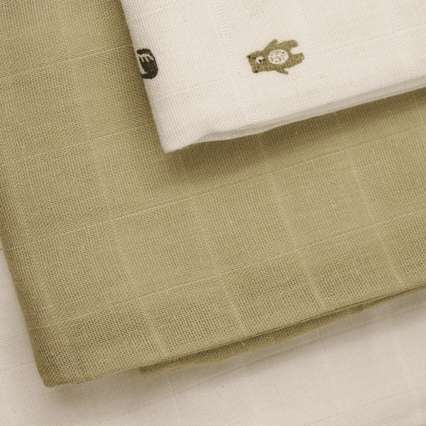 Pippi Muslin Doeken 3 Pack Woods 5 Pippi Muslin Doeken 3 Pack Woods - Afbeelding 3