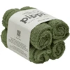 Pippi Washandje Diep Korstmos Green 4-pack -MiniMoois pippi washandje diep korstmos green 4 pack a311667