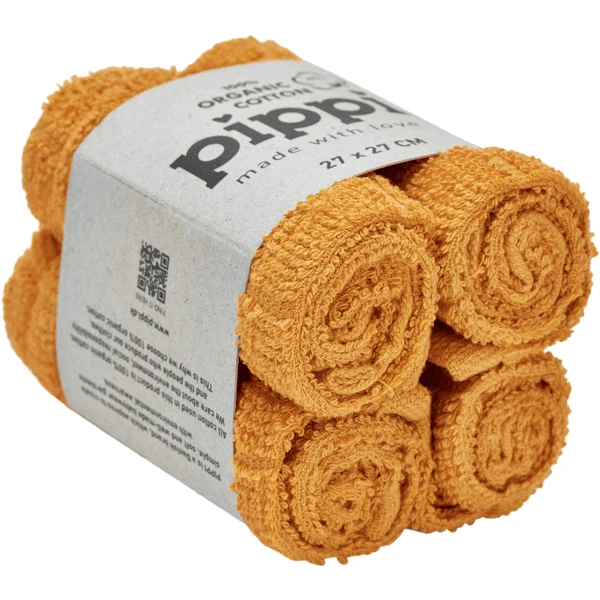 Pippi Washandje Mineraal Yellow 4-pak 4 Pippi Washandje Mineraal Yellow 4-pak - Afbeelding 2