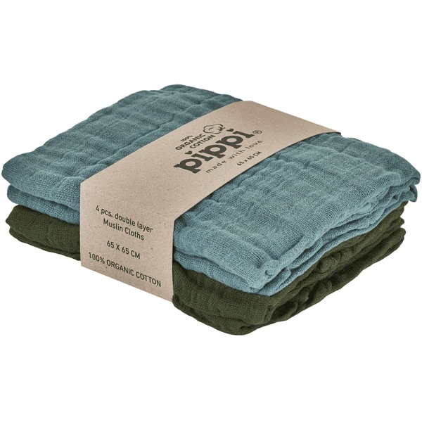 Pippi Washandjes 4-pak Lood 4 Pippi Washandjes 4-pak Lood - Afbeelding 2