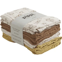 Pippi Washandjes 8-Pack Leeuw -MiniMoois pippi washandjes 8 pack leeuw a349927 1