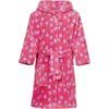 Playshoes Fleece Badjas Bloemen Pink -MiniMoois playshoes fleece badjas bloemen pink a266559