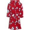 Playshoes Fleece Badjas Voetbal Rood