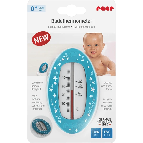 Reer Badthermometer Ovaal, Blauw 6 Reer Badthermometer Ovaal, Blauw - Afbeelding 4