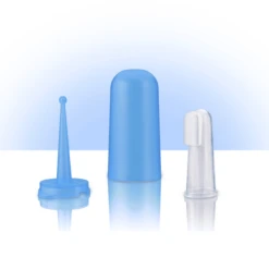 REER SILICONEN VINGERTANDENBORSTEL Met Bewaardoosje -MiniMoois reer siliconen vingertandenborstel met bewaardoosje a027755 2