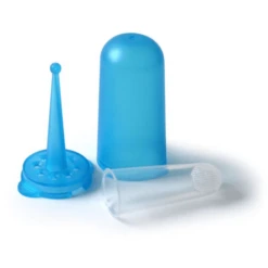 REER SILICONEN VINGERTANDENBORSTEL Met Bewaardoosje -MiniMoois reer siliconen vingertandenborstel met bewaardoosje a027755 4