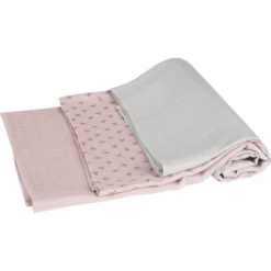 Roba Gaasluiers 3 St. Set Lil Planet Roze 80 X 80 Cm -MiniMoois roba gaasluiers 3 st set lil planet roze 80 x 80 cm a292132 1