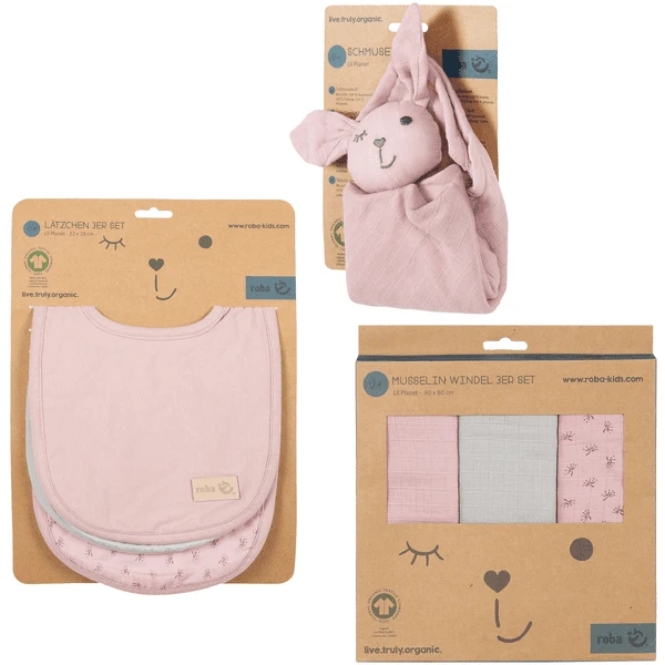 Roba Geschenkset Baby Essential S Lil Planet Roze 7 Roba Geschenkset Baby Essential S Lil Planet Roze - Afbeelding 5