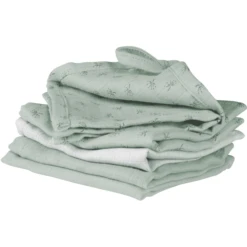 Roba Washandje Set Van 5 Lil Planet Groen 25 X 25 Cm -MiniMoois roba washandje set van 5 lil planet groen 25 x 25 cm a308268 1