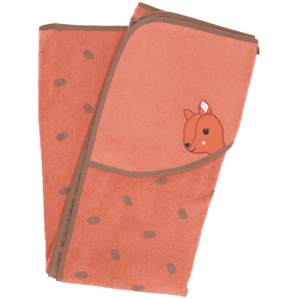 Sterntaler Badcape Enna Koraal 100 X 100 Cm 5 Sterntaler Badcape Enna Koraal 100 X 100 Cm - Afbeelding 3