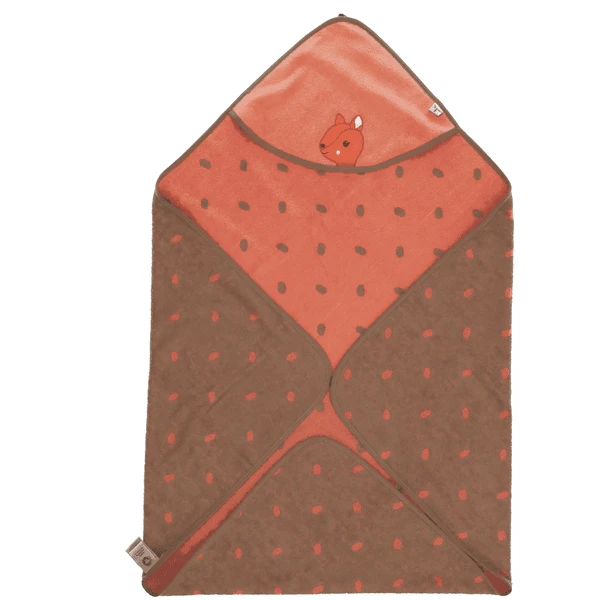 Sterntaler Badcape Enna Koraal 100 X 100 Cm 6 Sterntaler Badcape Enna Koraal 100 X 100 Cm - Afbeelding 4