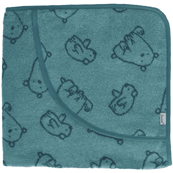 Sterntaler Badhanddoek 100 X 100 Cm Elia Donker Turquoise 7 Sterntaler Badhanddoek 100 X 100 Cm Elia Donker Turquoise - Afbeelding 5