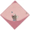 Sterntaler Badhanddoek Mabel Roze 80 X 80 Cm -MiniMoois sterntaler badhanddoek mabel roze 80 x 80 cm a290839