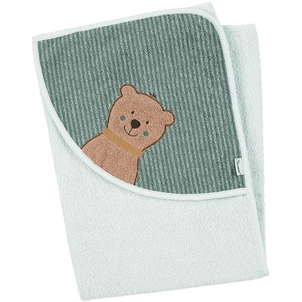 Sterntaler Badhanddoek Met Kap Ben Lichtgroen 80 X 80 Cm 4 Sterntaler Badhanddoek Met Kap Ben Lichtgroen 80 X 80 Cm - Afbeelding 2