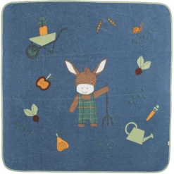 Sterntaler Badlaken Emmilius Medium Blauw 100 X 100 Cm -MiniMoois sterntaler badlaken emmilius medium blauw 100 x 100 cm a327086 2