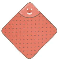 Sterntaler GOTS Badhanddoek Met Kap Enna Koraal 80 X 80 Cm -MiniMoois sterntaler gots badhanddoek met kap enna koraal 80 x 80 cm a351339 2