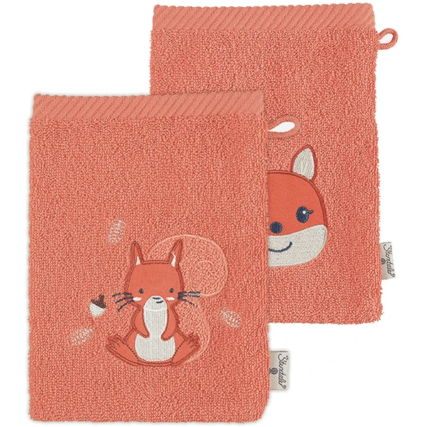 Sterntaler Washandjes 2-pack Enna Koraal 3 Sterntaler Washandjes 2-pack Enna Koraal