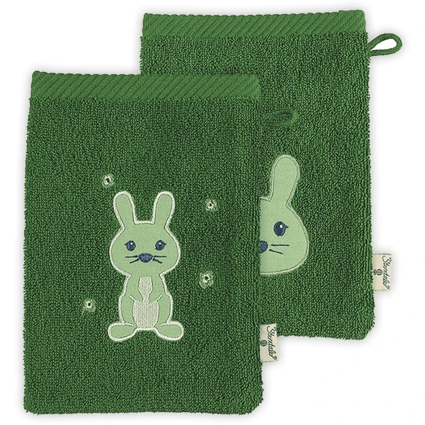 Sterntaler Washandschoenen Twin Pack Kinni Donkergroen 3 Sterntaler Washandschoenen Twin Pack Kinni Donkergroen