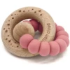 The Cotton Cloud Silicone Bijtring Rond Wilde Roos -MiniMoois the cotton cloud silicone bijtring rond wilde roos a320460