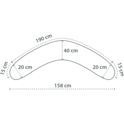 THERALINE De Original Verpleegkussen Met Cover BIO Jersey Grijs -MiniMoois theraline de original verpleegkussen met cover bio jersey grijs a304977 4