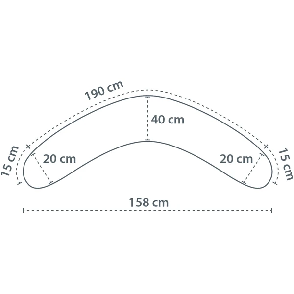 THERALINE Dekking Voor Original Verpleegkundig Kussen Melange AntracietBamboe Collectie 6 THERALINE Dekking Voor Original Verpleegkundig Kussen Melange AntracietBamboe Collectie - Afbeelding 4