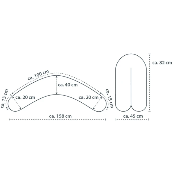 THERALINE Original Verzorgingskussen Incl. Hoes Sweet Heart 6 THERALINE Original Verzorgingskussen Incl. Hoes Sweet Heart - Afbeelding 4