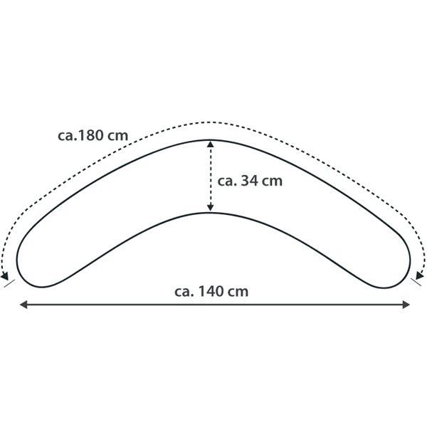 THERALINE Voedingskussen Comfort Incl. Hoes Grote Sterren - Grijs 7 THERALINE Voedingskussen Comfort Incl. Hoes Grote Sterren - Grijs - Afbeelding 5