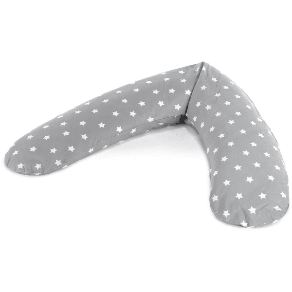 THERALINE Voedingskussen Comfort Incl. Hoes Grote Sterren - Grijs 3 THERALINE Voedingskussen Comfort Incl. Hoes Grote Sterren - Grijs