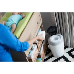 Tommee Tippee Luieremmer Sangenic Simple E Incl. 6 Cassettes Wit/grijs -MiniMoois tommee tippee luieremmer sangenic simple e incl 6 cassettes wit grijs a306078 4