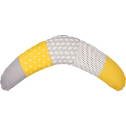 Ullenboom Patchwork Hoes Voor Voedingskussen Olifant Geel 190 X 38 Cm -MiniMoois ullenboom patchwork hoes voor voedingskussen olifant geel 190 x 38 cm a268907 2