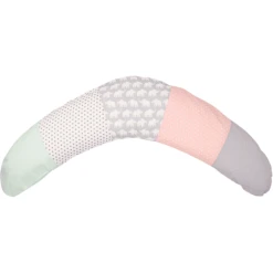 Ullenboom Patchwork Voedingskussen Olifant Mint Roze 190 X 38 Cm -MiniMoois ullenboom patchwork voedingskussen olifant mint roze 190 x 38 cm a268931 2