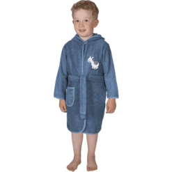 WÖRNER SÜDFROTTIER Badjas Zebra Donkerblauw -MiniMoois woerner suedfrottier badjas zebra donkerblauw a303253 3