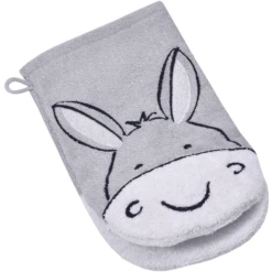 WÖRNER SÜDFROTTIER Set Badhanddoek Met Kap En Washandje Ezel Lichtgrijs 80 X 80 Cm -MiniMoois woerner suedfrottier set badhanddoek met kap en washandje ezel lichtgrijs 80 x 80 cm a303290 3