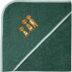 WÖRNER SÜDFROTTIER Set Van Washandje + Badcape Stokstaartje Dennenhout -MiniMoois woerner suedfrottier set van washandje badcape stokstaartje dennenhout a384762 1